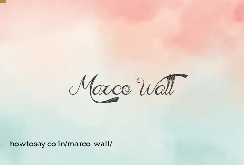 Marco Wall
