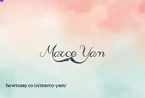 Marco Yam