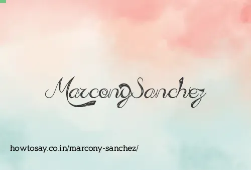 Marcony Sanchez