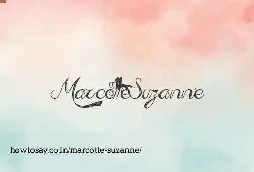 Marcotte Suzanne