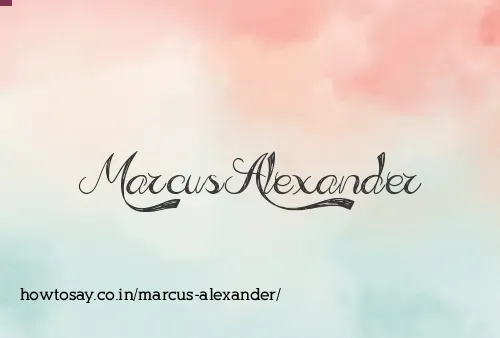 Marcus Alexander