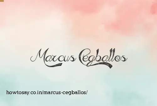 Marcus Cegballos