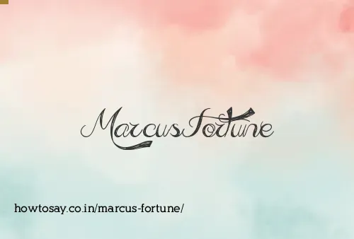 Marcus Fortune