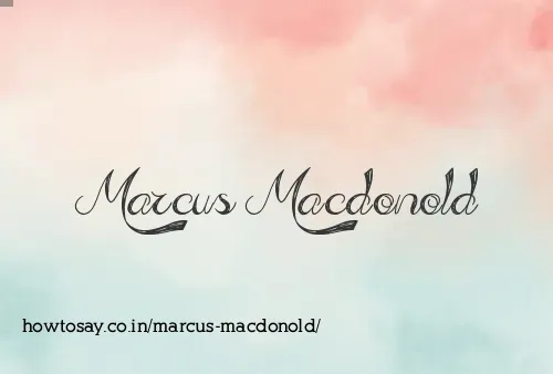 Marcus Macdonold
