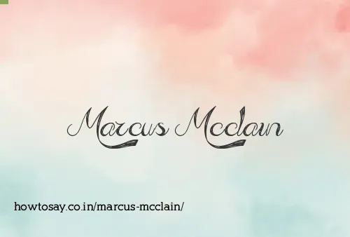 Marcus Mcclain
