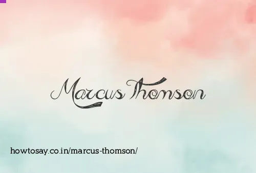 Marcus Thomson
