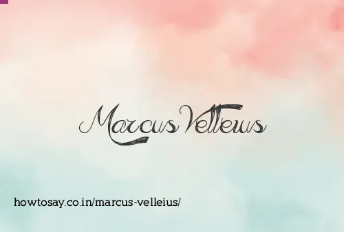 Marcus Velleius