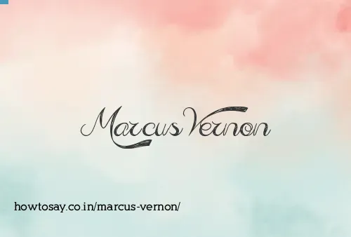Marcus Vernon