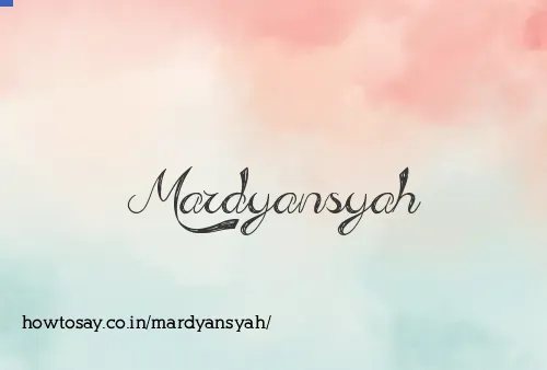 Mardyansyah