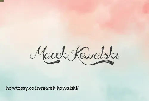 Marek Kowalski
