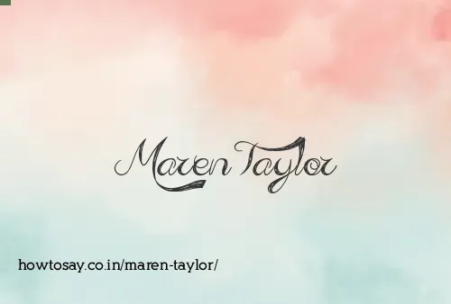Maren Taylor