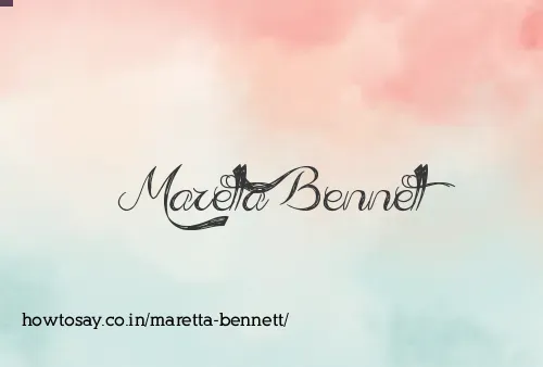 Maretta Bennett