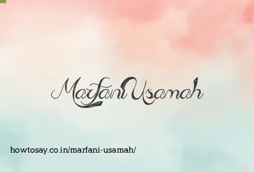 Marfani Usamah
