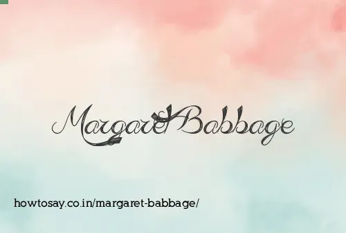 Margaret Babbage
