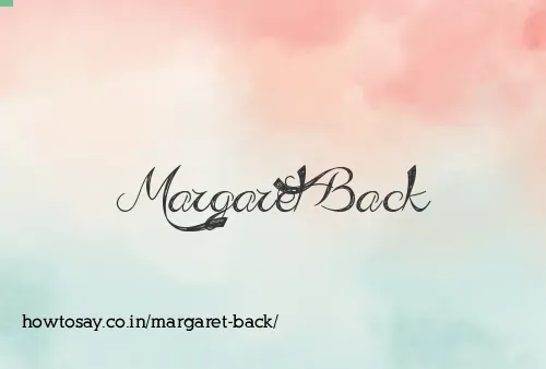 Margaret Back