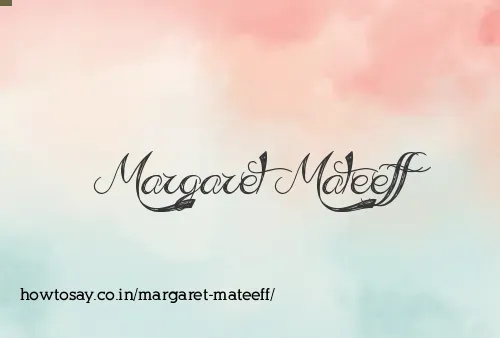 Margaret Mateeff