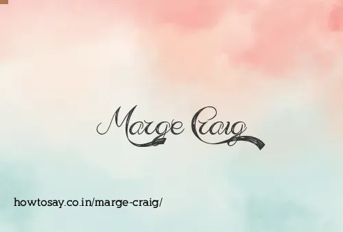 Marge Craig
