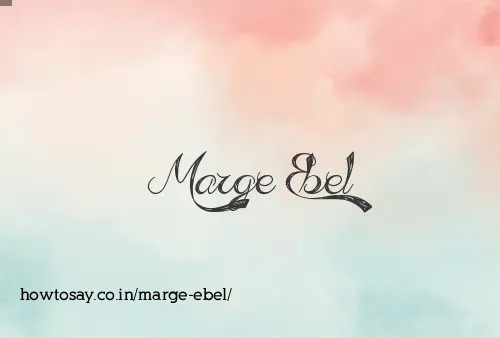 Marge Ebel
