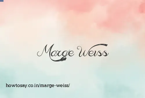 Marge Weiss