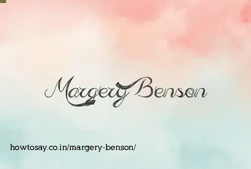 Margery Benson