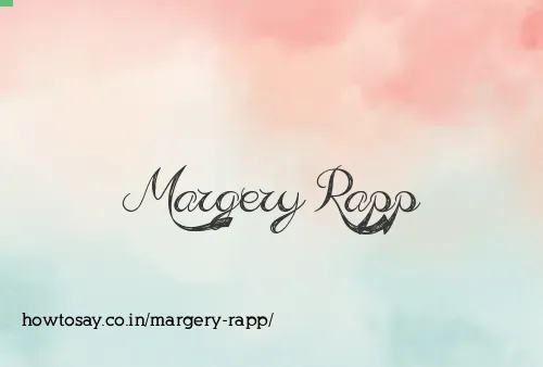 Margery Rapp