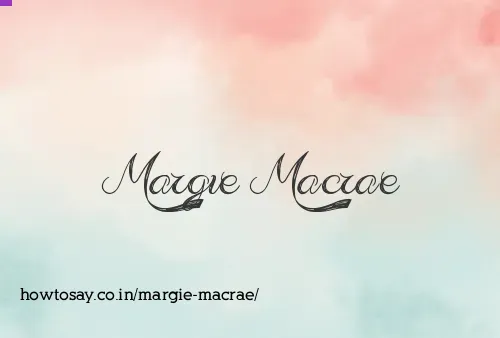 Margie Macrae