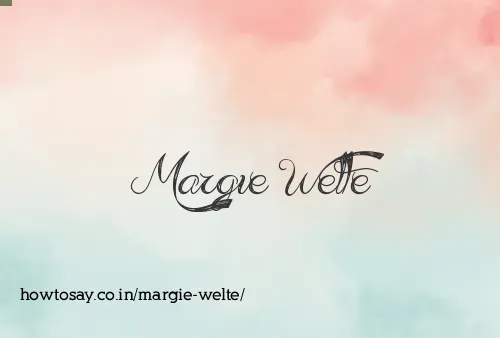 Margie Welte