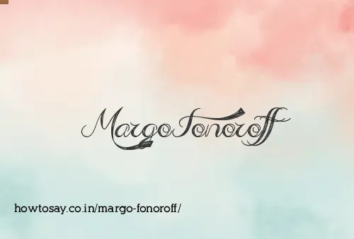 Margo Fonoroff