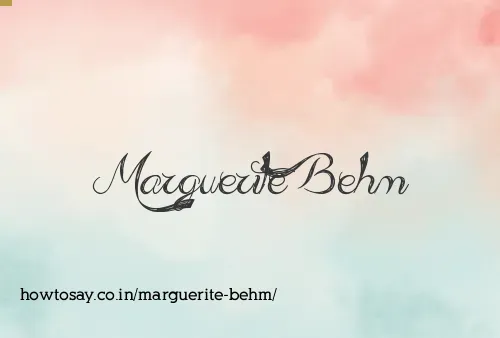 Marguerite Behm
