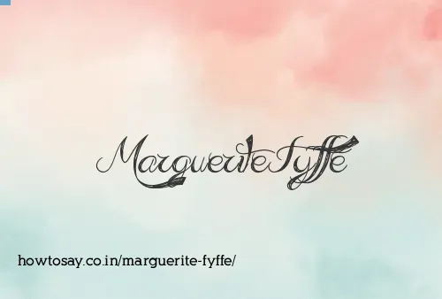 Marguerite Fyffe