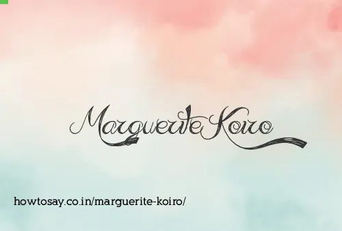 Marguerite Koiro