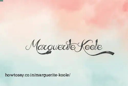 Marguerite Koole