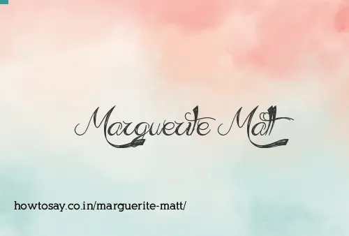 Marguerite Matt
