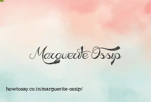 Marguerite Ossip