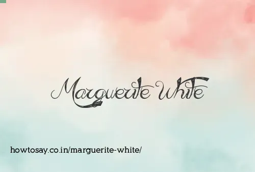 Marguerite White