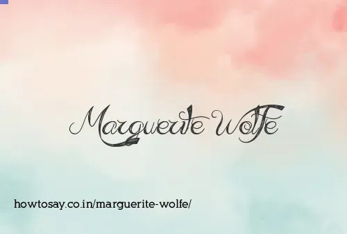 Marguerite Wolfe