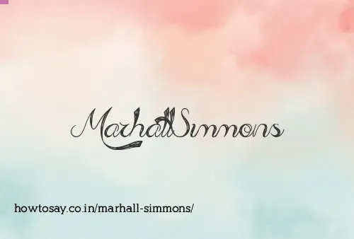 Marhall Simmons