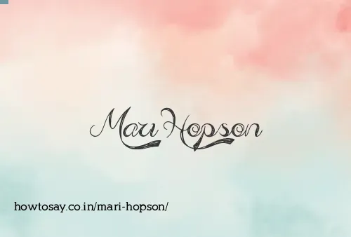 Mari Hopson