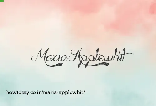 Maria Applewhit