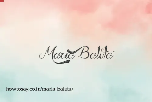 Maria Baluta