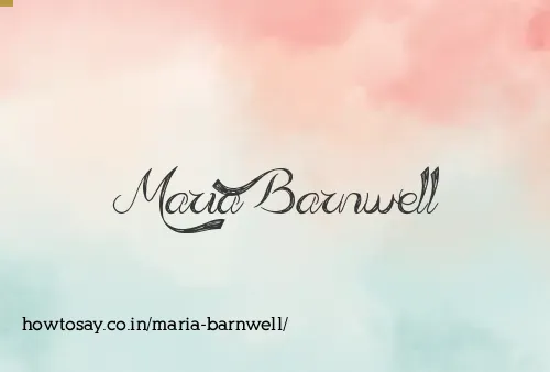 Maria Barnwell