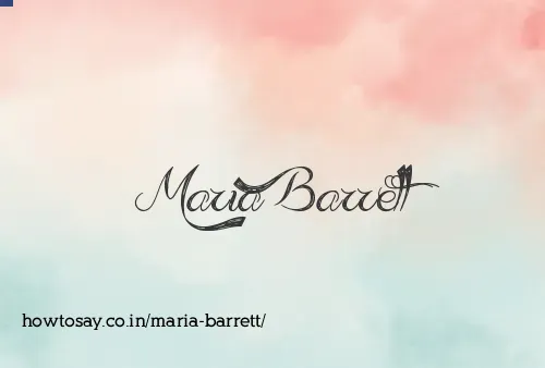 Maria Barrett