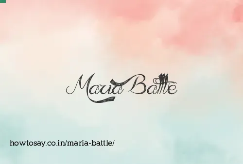 Maria Battle