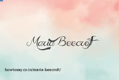 Maria Beecroft
