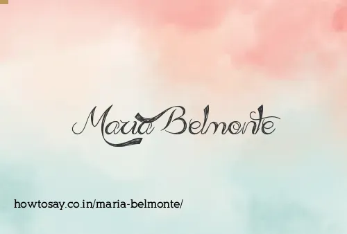 Maria Belmonte