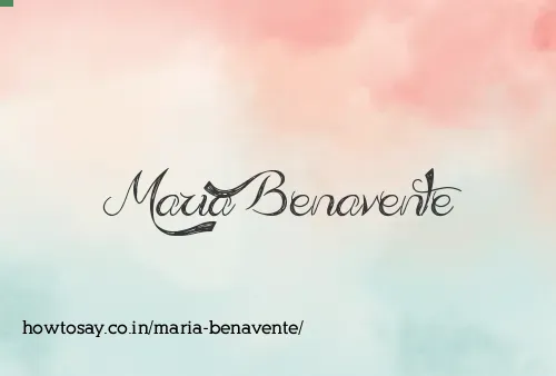 Maria Benavente
