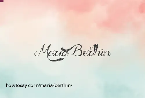 Maria Berthin