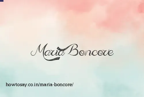 Maria Boncore
