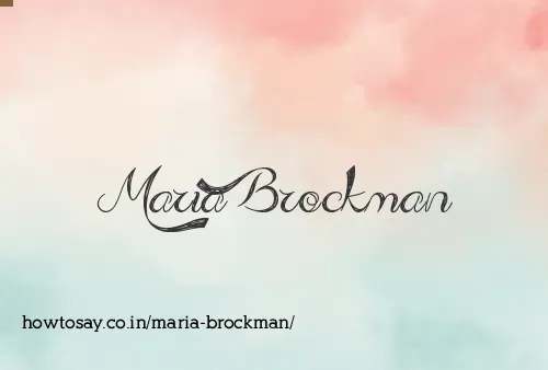 Maria Brockman