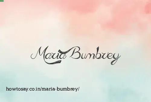 Maria Bumbrey